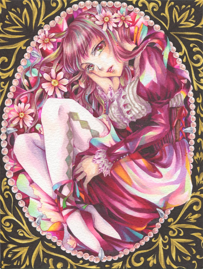 【原画】GARNET-ガーネット- ★送料無料(フレームつき)