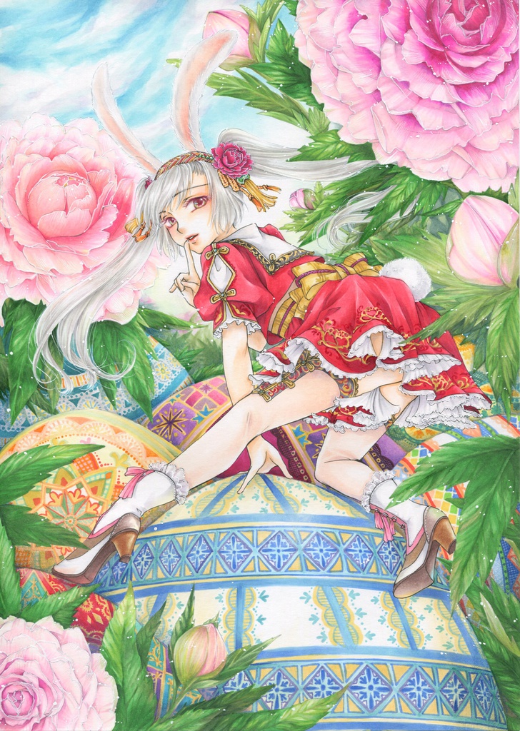 【原画】華とイースター★送料無料