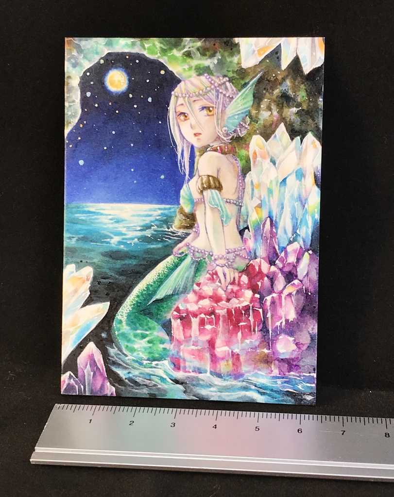 【ATC原画】人魚の棲家-すみか-★送料無料