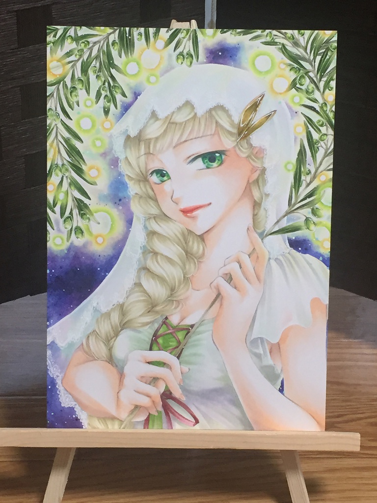 【原画】Evening Emerald（＋おまけポストカード付）★送料無料