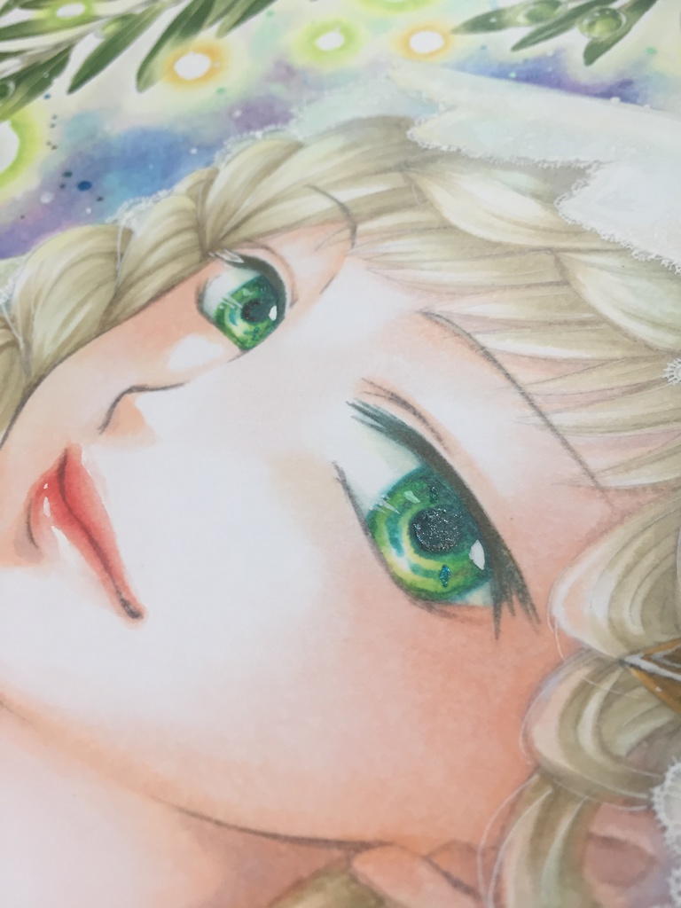 【原画】Evening Emerald(+おまけポストカード付)★送料無料