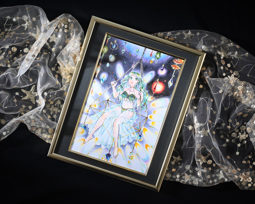 【原画】prism-プリズム-★送料無料（額装済み原画）