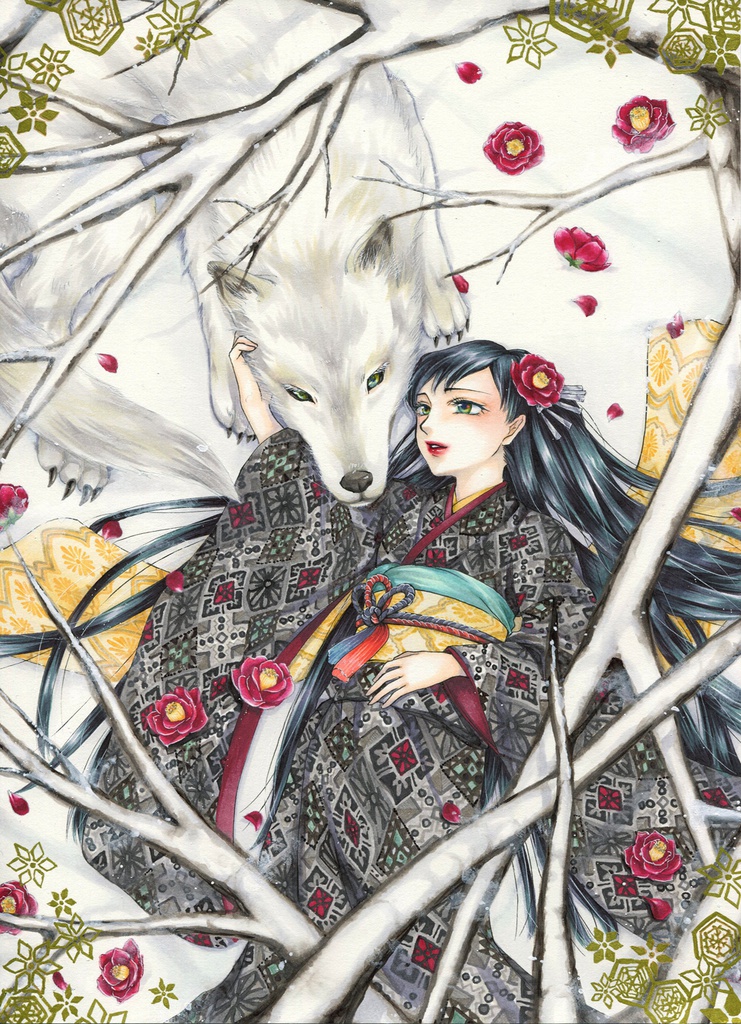 【原画】謹賀新年【戌】★送料無料