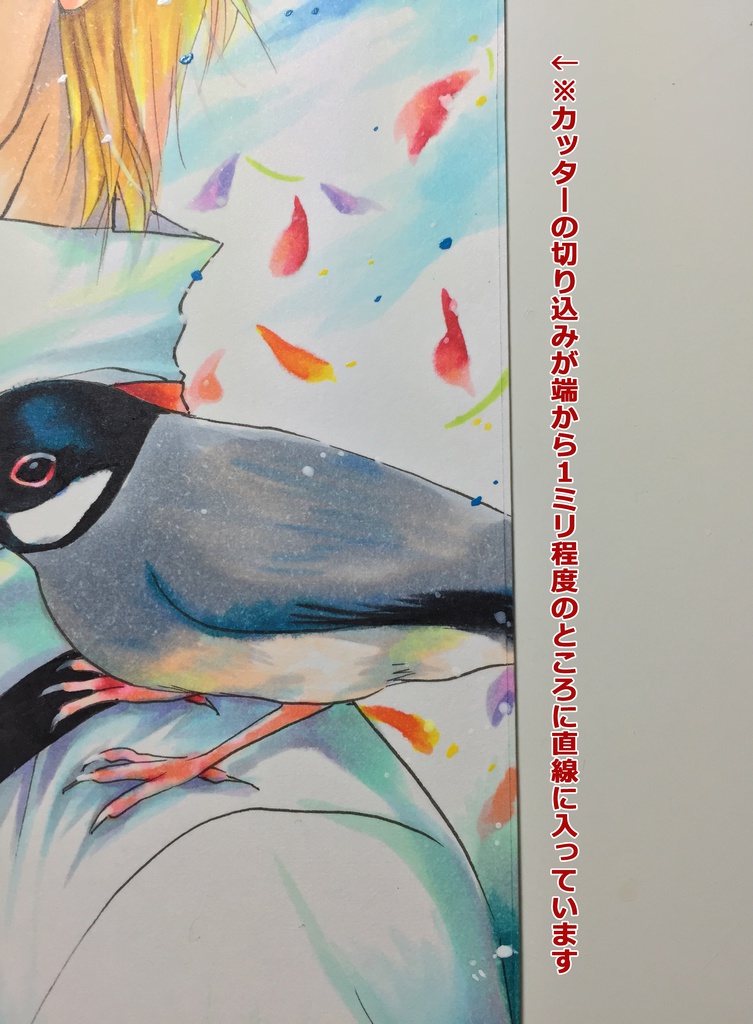 【原画】少年と鳥★送料無料