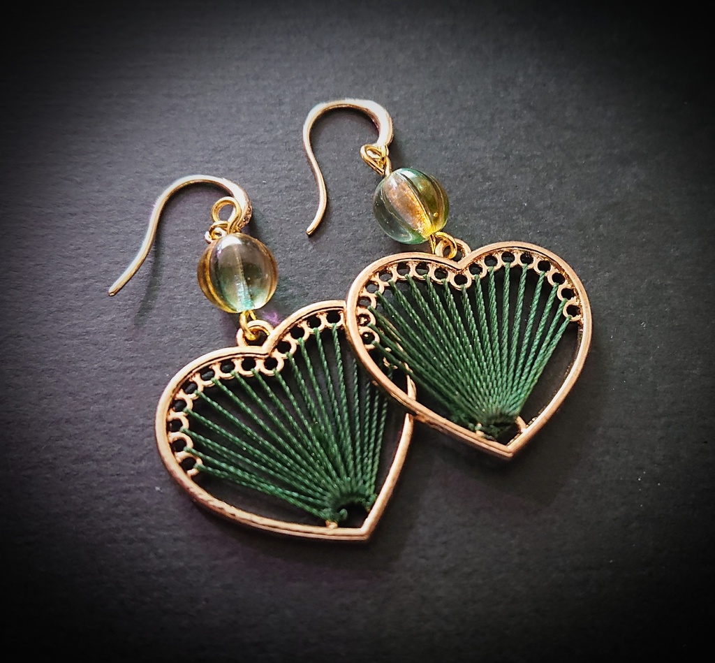 緑の糸とハートのピアス(再)