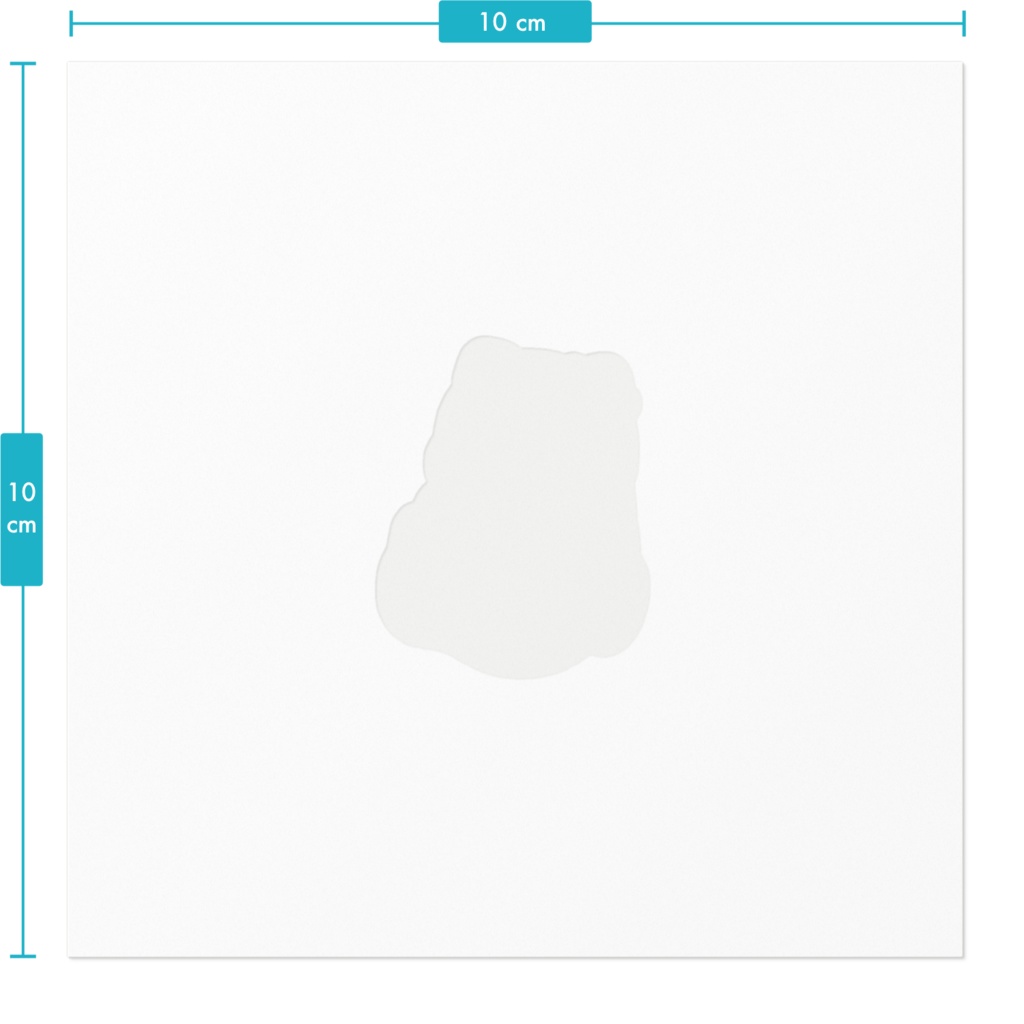 こてちステッカー小 ホワイトver.