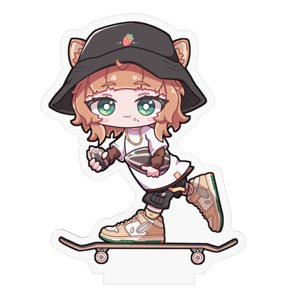 いけいけおてちアクスタ70×70mm 口閉じver.