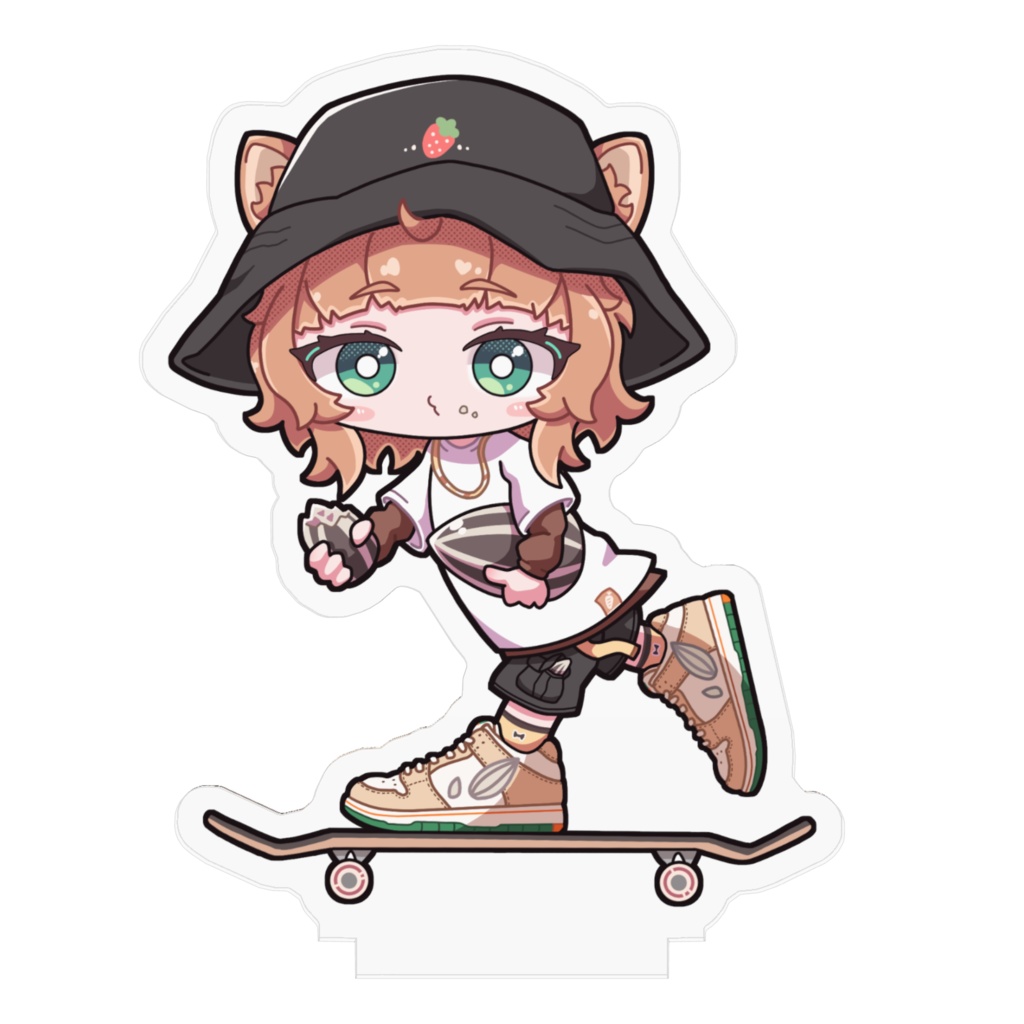 いけいけおてちアクスタ70×70mm タコ口ver.