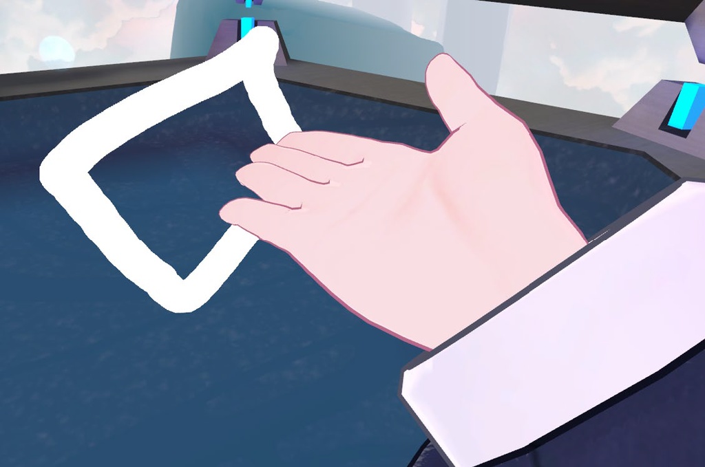 【無料版有】左利き対応アバターペン、持てる、太さ変更ができる、虹色 「WolfmanPen」