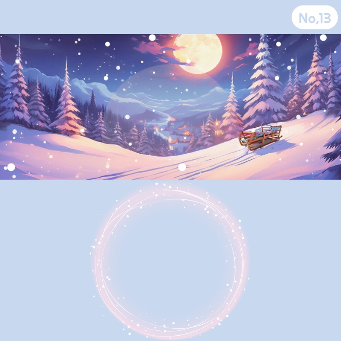 雪 アイコンリング&ヘッダーセット