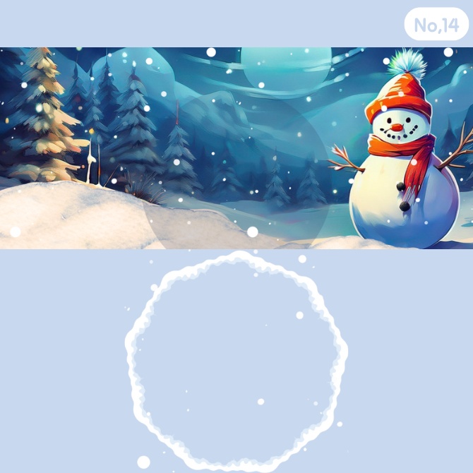 雪 アイコンリング&ヘッダーセット