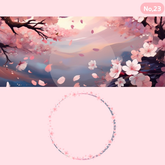 桜咲く アイコンリング&ヘッダーセット