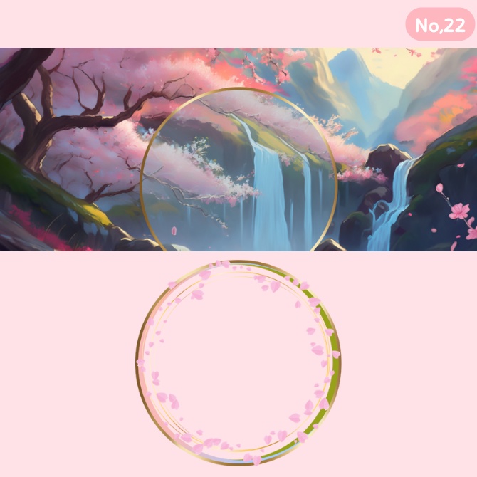 桜咲く アイコンリング&ヘッダーセット