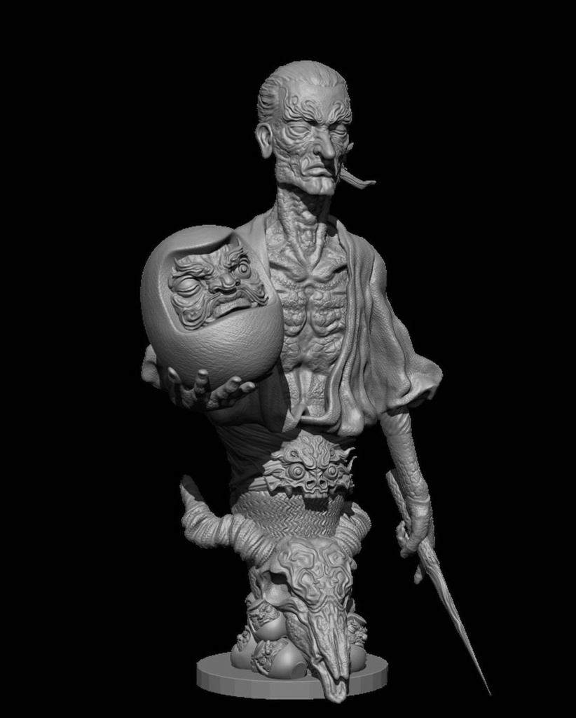 天狗　分割済み　3Dデータ(STL)