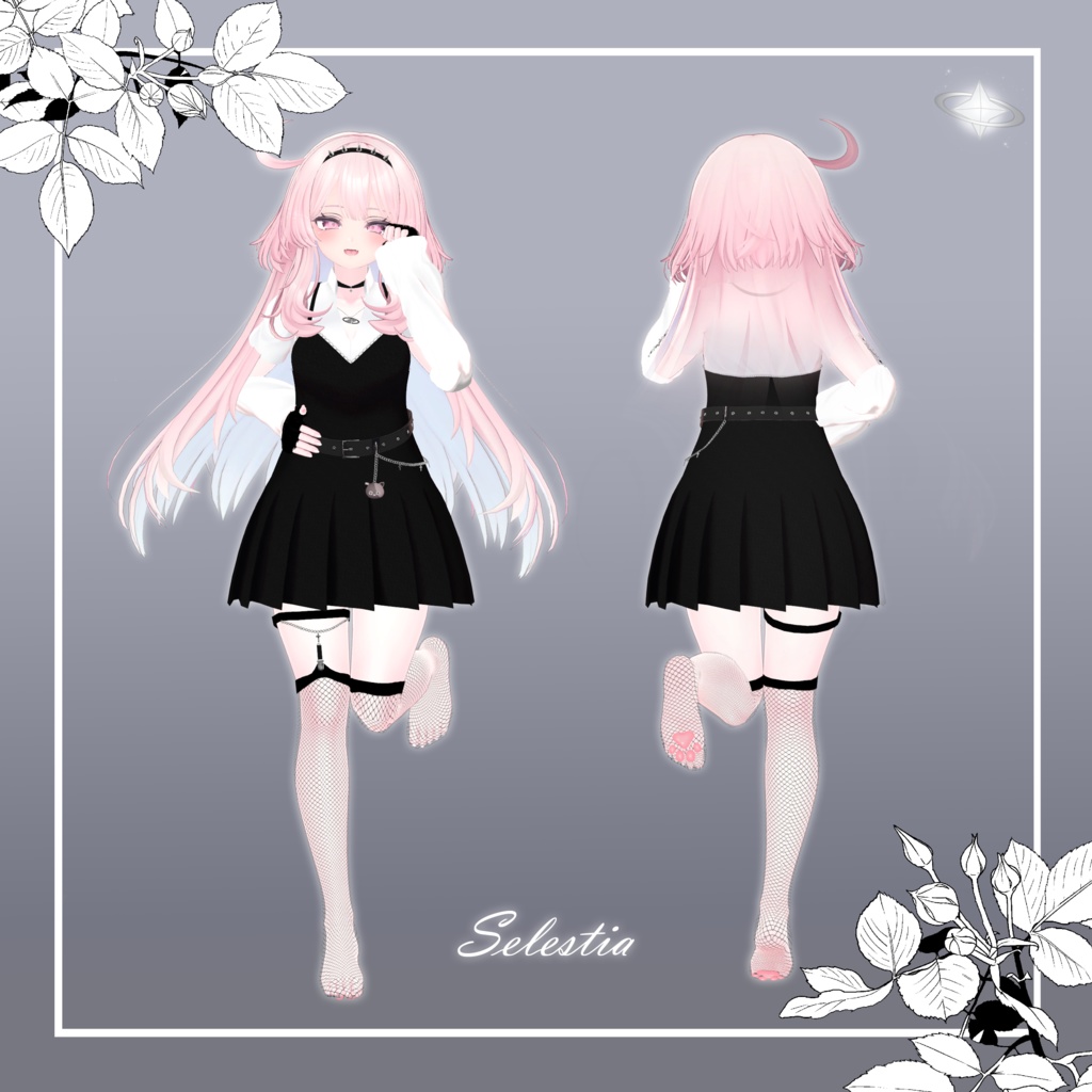 【桔梗,セレスティア,舞夜用】 Bustier Skirt Set