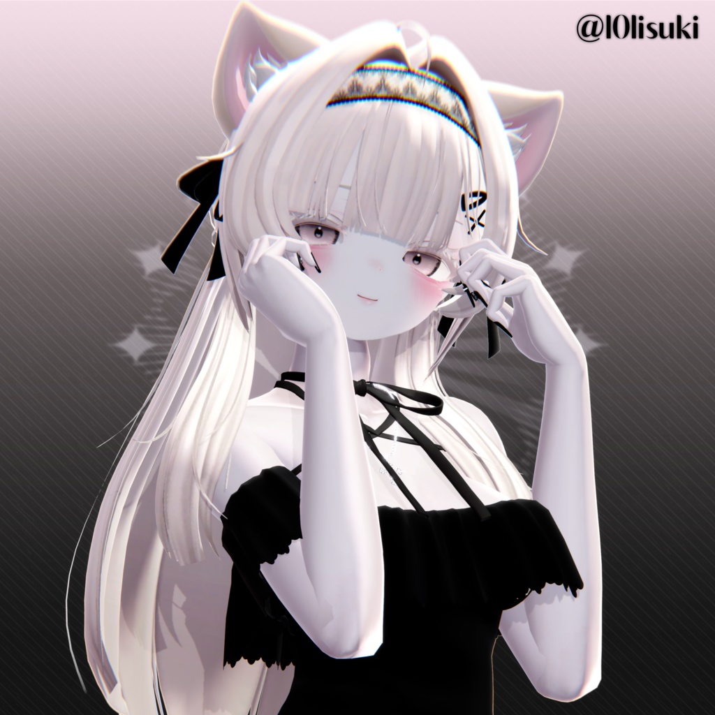 【7アバター対応】✧Lady's Half Pony Hair✧