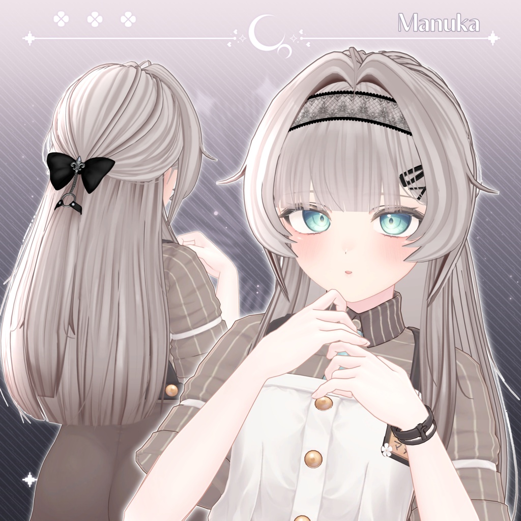 【7アバター対応】✧Lady's Half Pony Hair✧