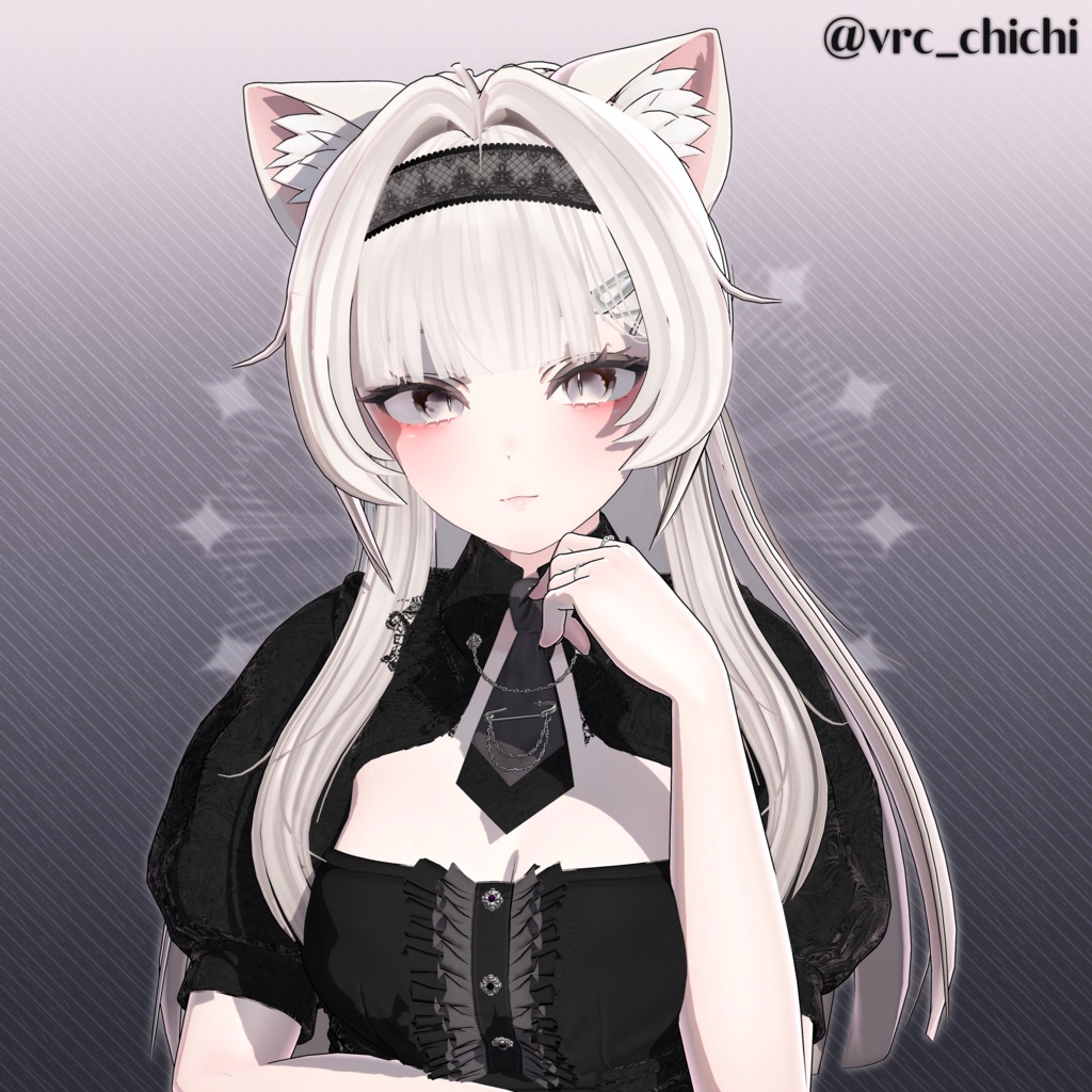 【7アバター対応】✧Lady's Half Pony Hair✧