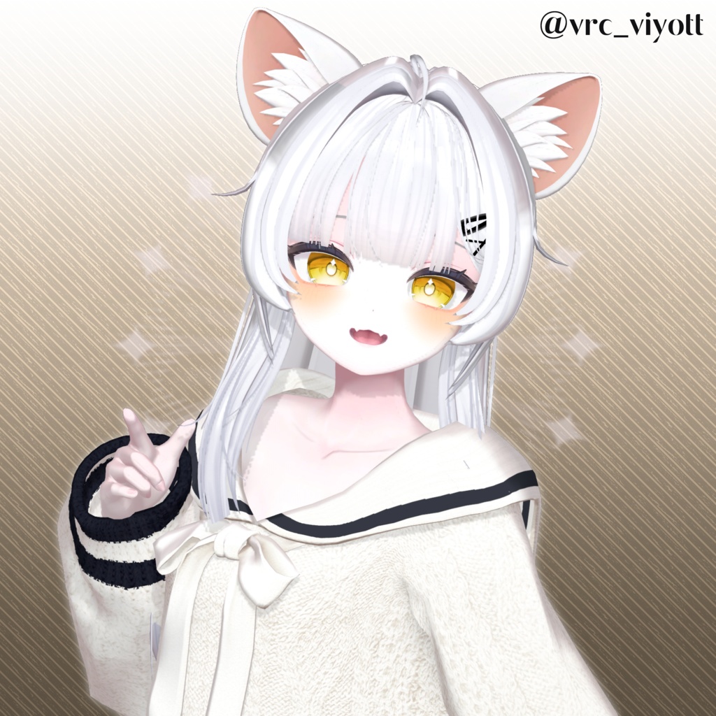 【7アバター対応】✧Lady's Half Pony Hair✧