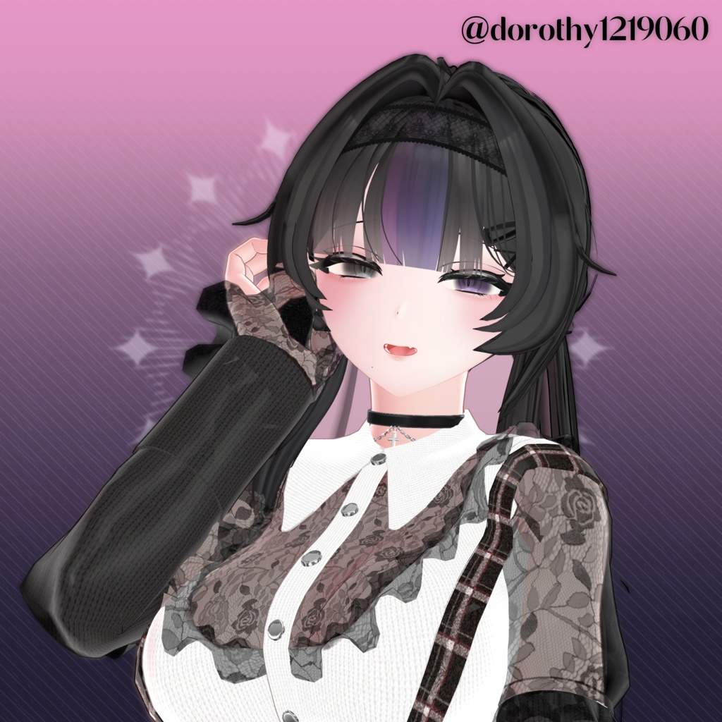 【7アバター対応】✧Lady's Half Pony Hair✧