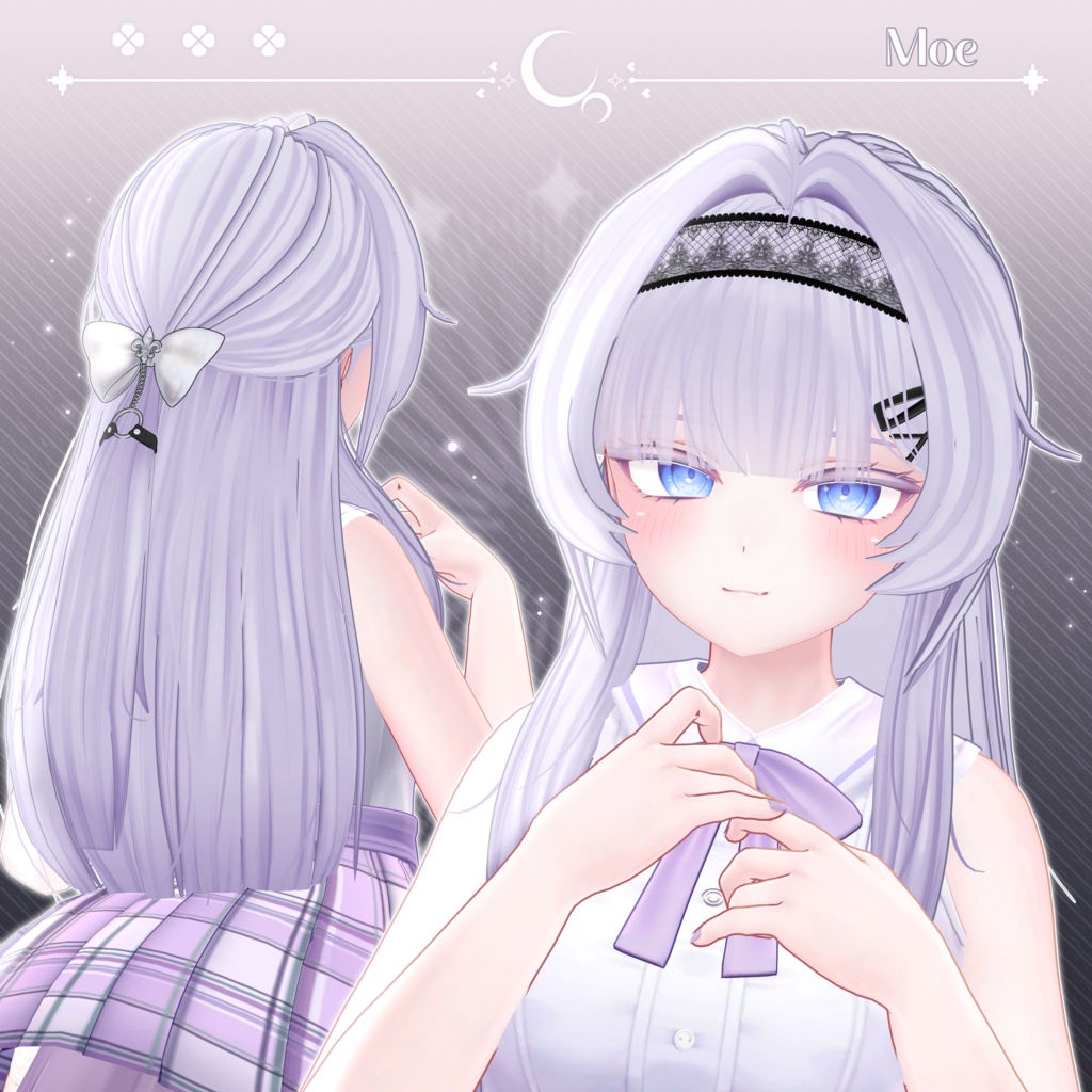 【7アバター対応】✧Lady's Half Pony Hair✧