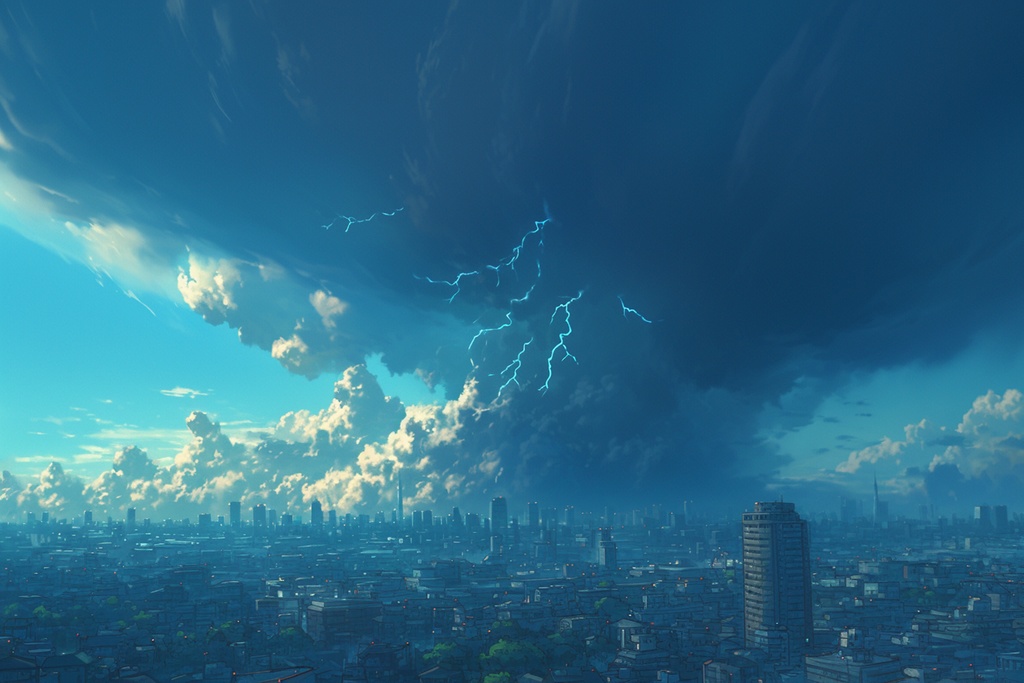 【TRPG背景】 朝・昼・夕・夜・空の天気素材【100枚】