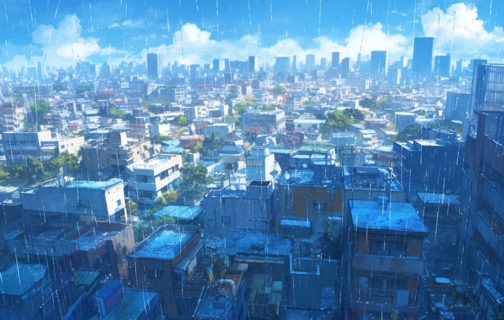 【TRPG背景】 朝・昼・夕・夜・空の天気素材【100枚】