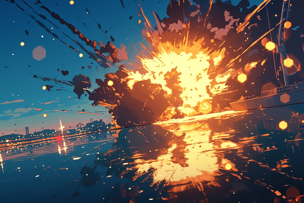 【TRPG背景】迫力の爆破シーン背景パック【100枚】