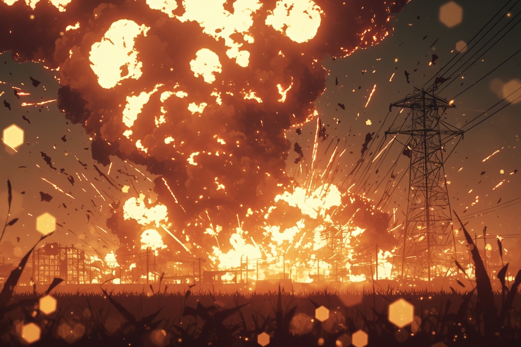 【TRPG背景】迫力の爆破シーン背景パック【100枚】