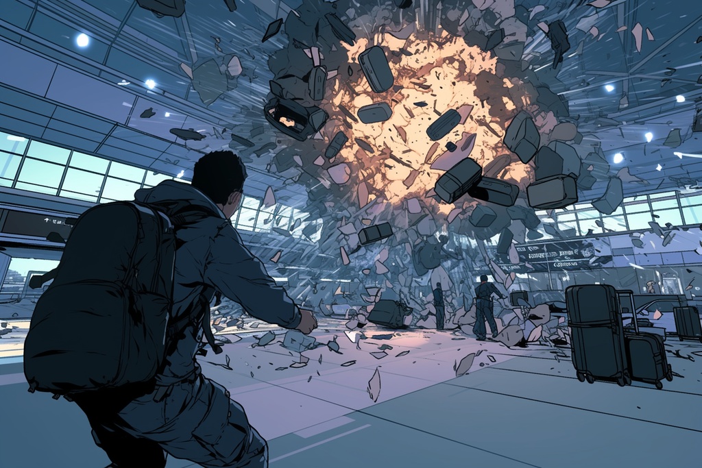 【TRPG背景】迫力の爆破シーン背景パック【100枚】