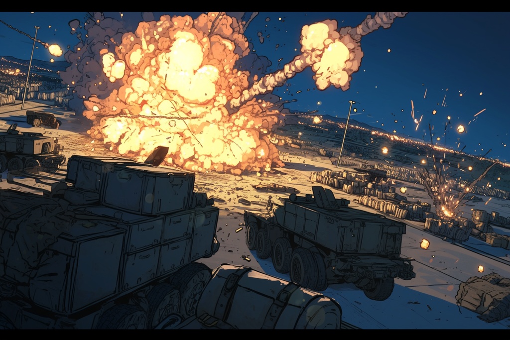 【TRPG背景】迫力の爆破シーン背景パック【100枚】