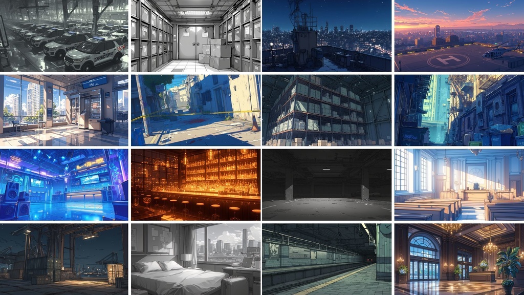 TRPG背景9月分【刑事×警察】128枚