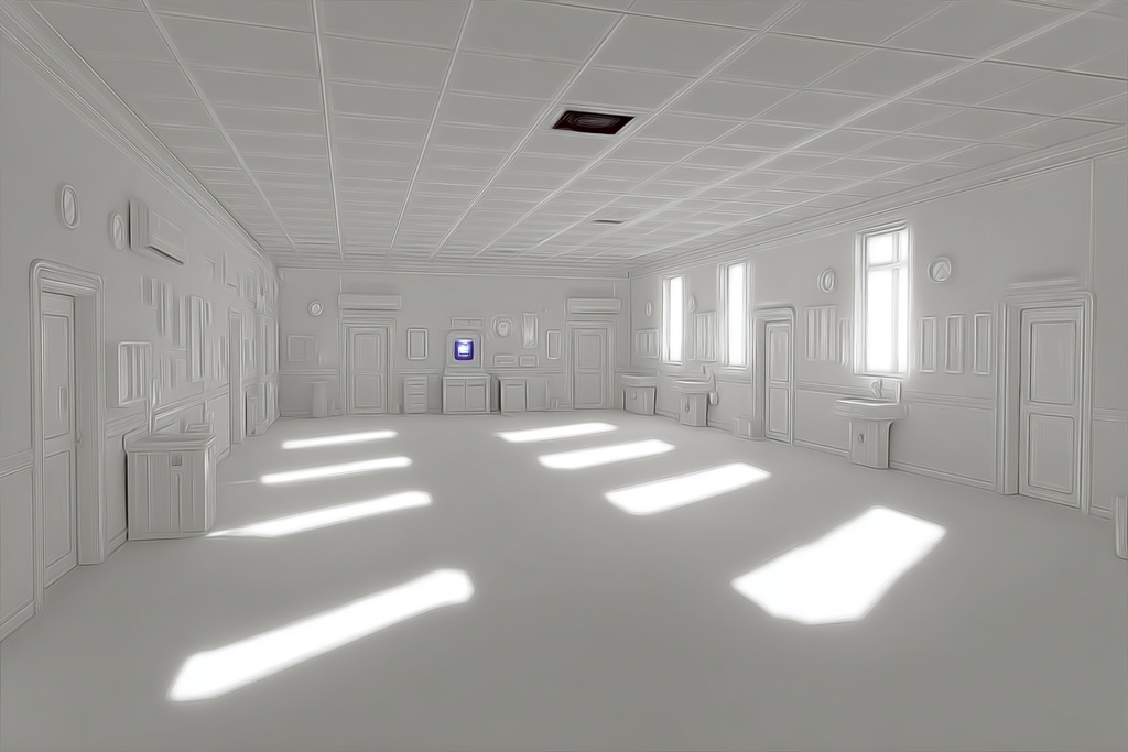 TRPG背景5月号【目が覚めたら白い部屋の背景】78枚:2025