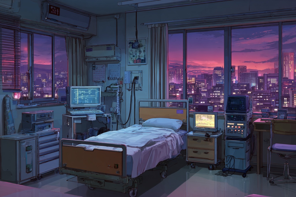 TRPG背景6月号【病院の背景】101枚:2025