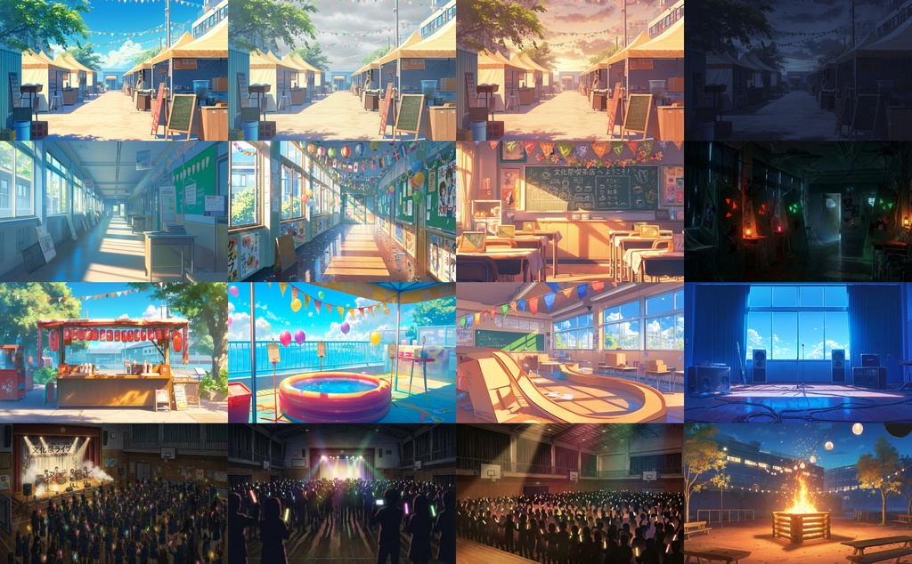 ALLTIME背景【100シーン×朝・雨・夕・夜の背景集(全400枚)】