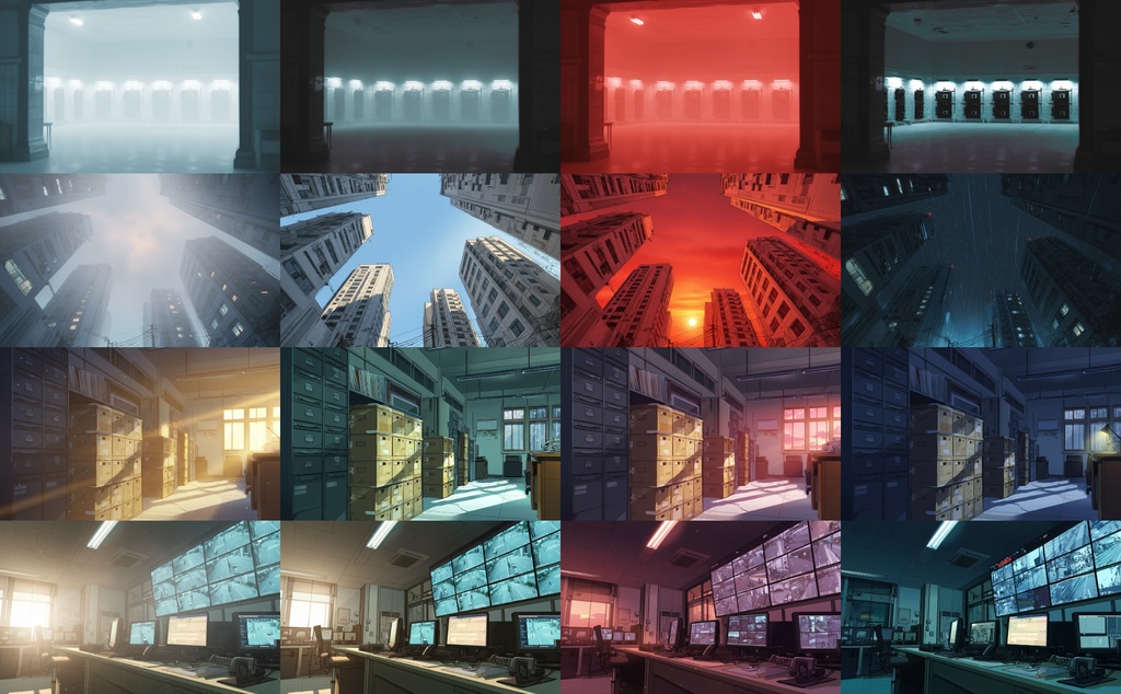 ALLTIME背景【100シーン×朝・雨・夕・夜の背景集(全400枚)】