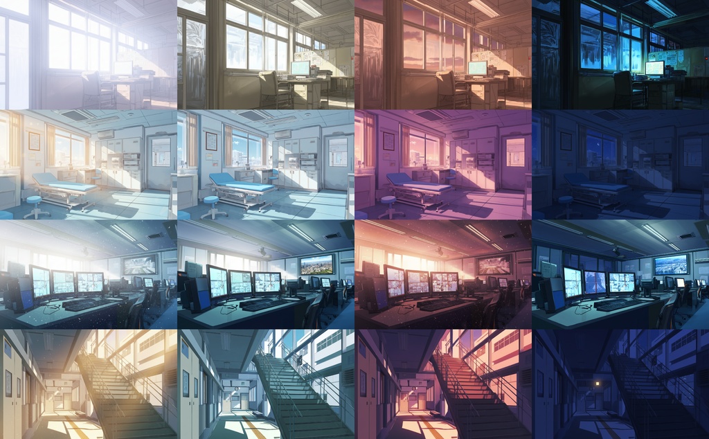 ALLTIME背景【100シーン×朝・雨・夕・夜の背景集(全400枚)】