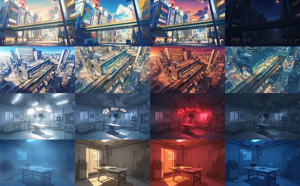 ALLTIME背景【100シーン×朝・雨・夕・夜の背景集(全400枚)】