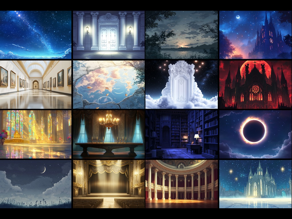 TRPG背景9月号【神秘的な教会】117枚2025