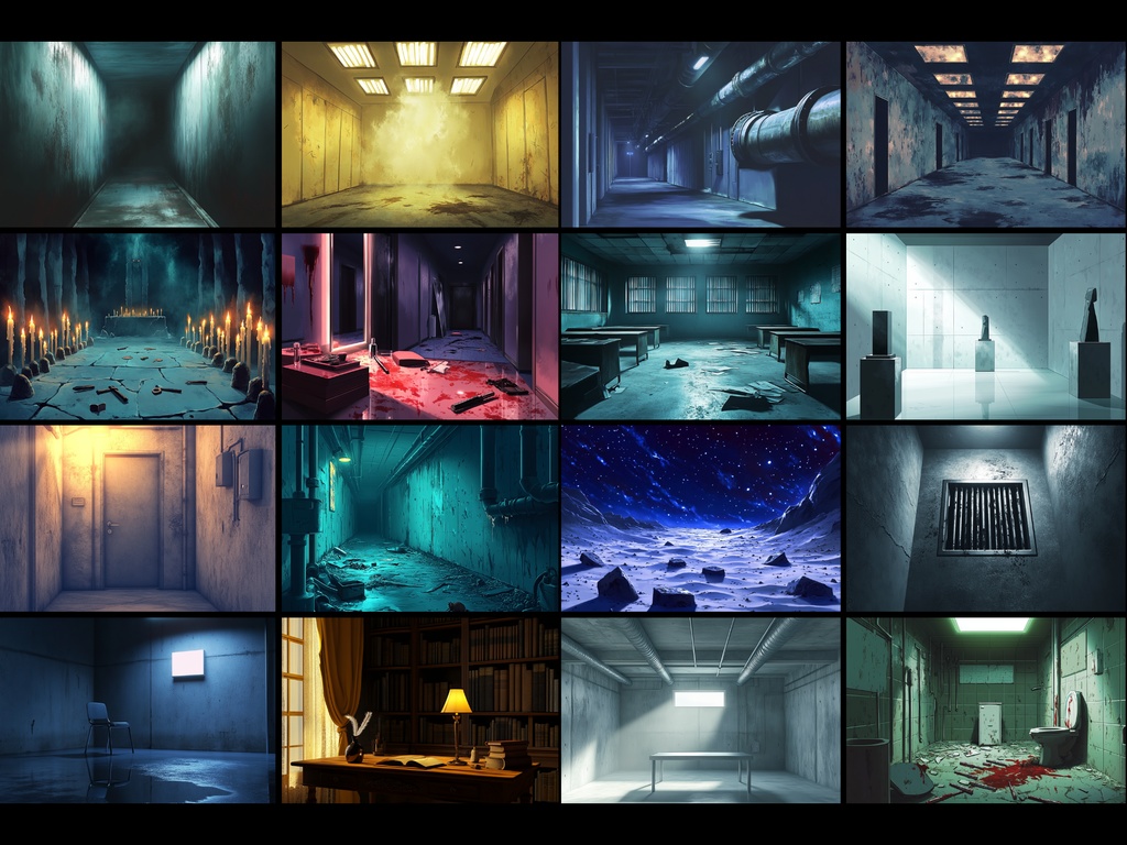 TRPG背景11月号【デスゲーム会場】112枚2025