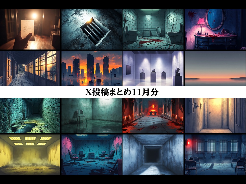 TRPG背景11月号【デスゲーム会場】112枚2025