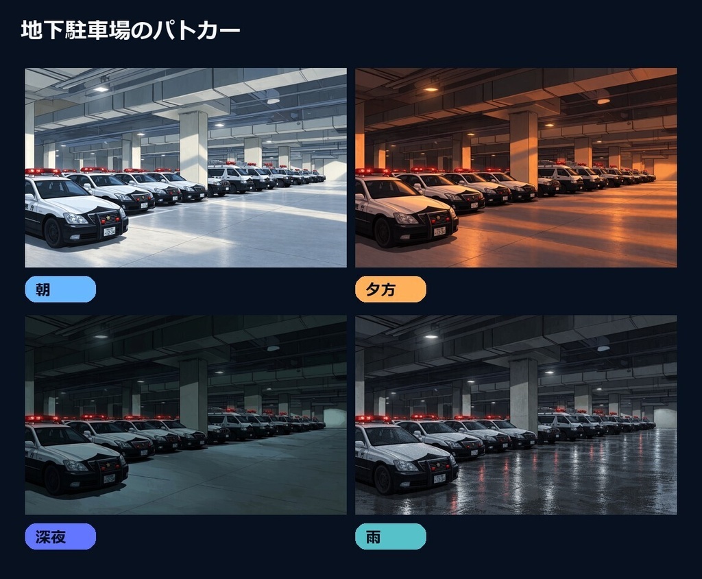 ゴリラ警察【刑事×警察をテーマに制作した背景画像】