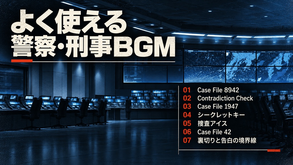 ゴリラ警察【刑事×警察をテーマに制作した背景画像】