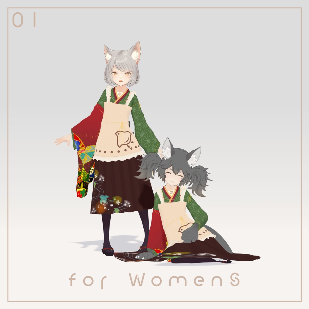 大正浪漫 - 豆ヒヨコ【YM Women S用衣装】