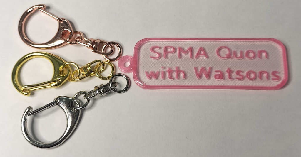 SPMAキーホルダー2種類セット(四角・角丸)