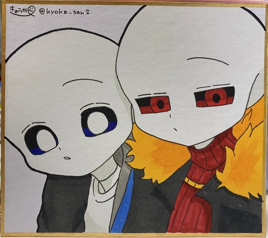 マスタード×ケチャップ ミニ色紙