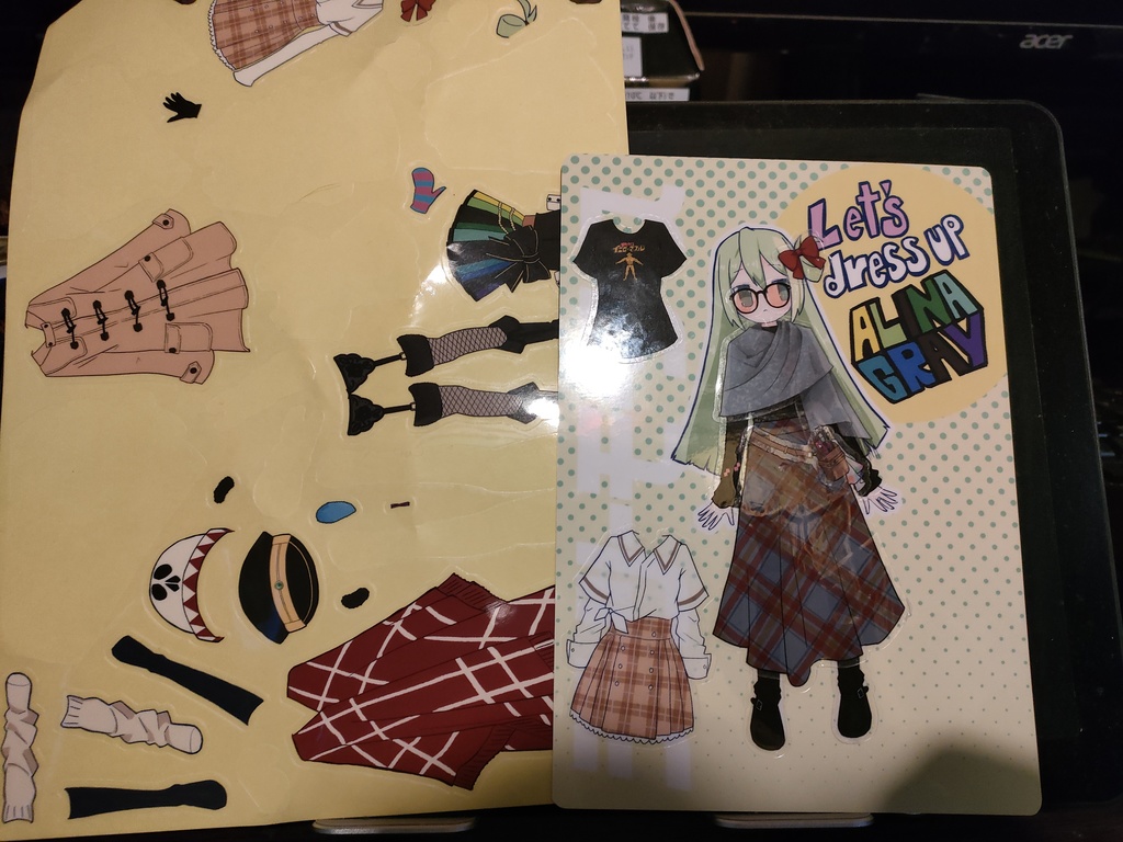 アリナ&由良蛍きせかえシールセット