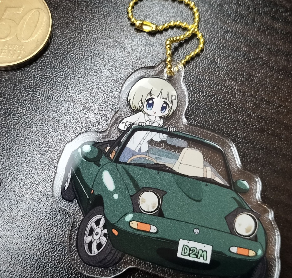 アクリルキーホルダー　Eunos Roadster X 赤銅はるか