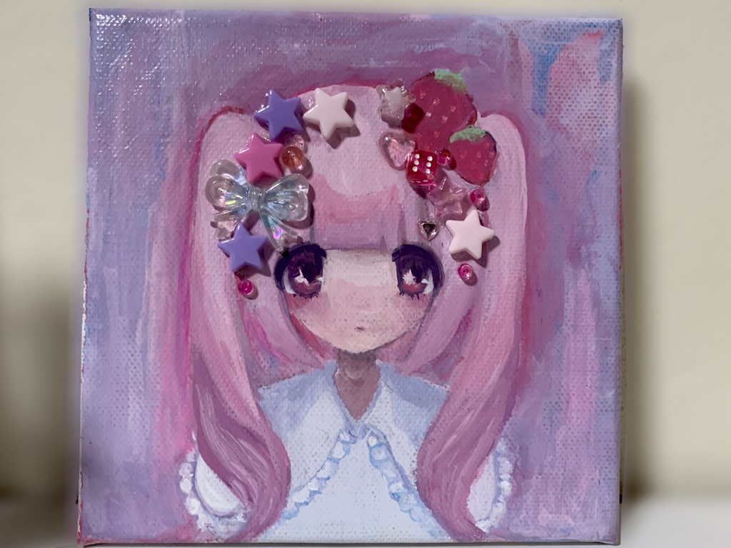 キャンバス アクリル原画 ときめき