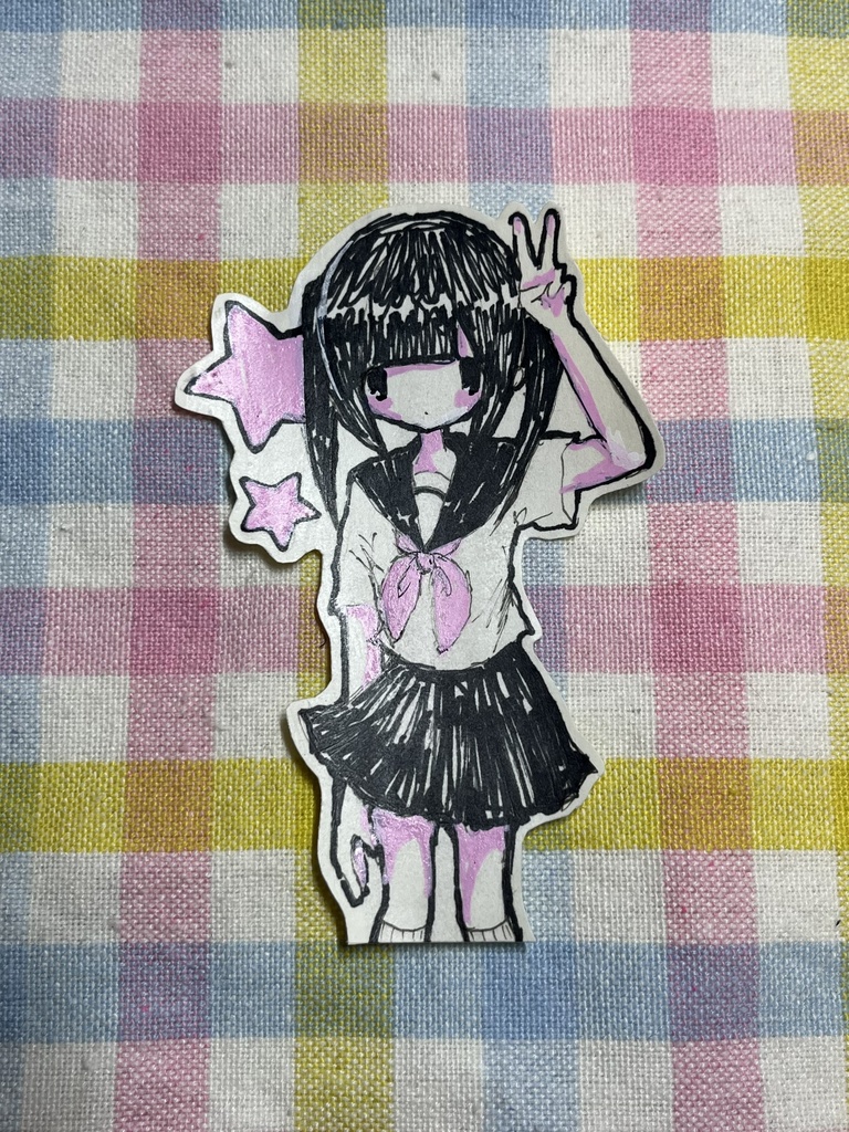 手描きシール⭐おんなのこ